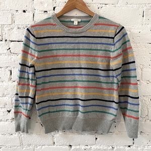 J. Crew striped cotton sweater, size L (10-11)